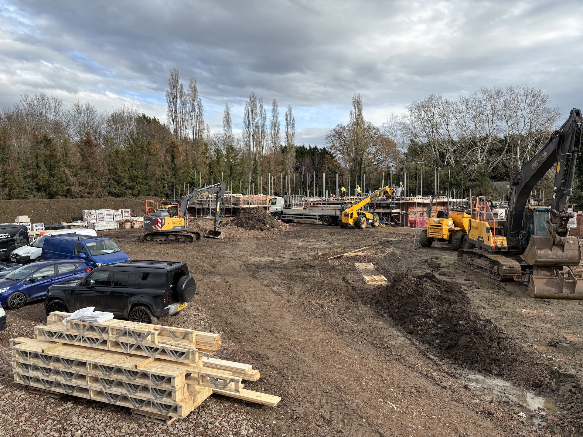 Brickwork almost finished at Kings Ridge, Fladbury
