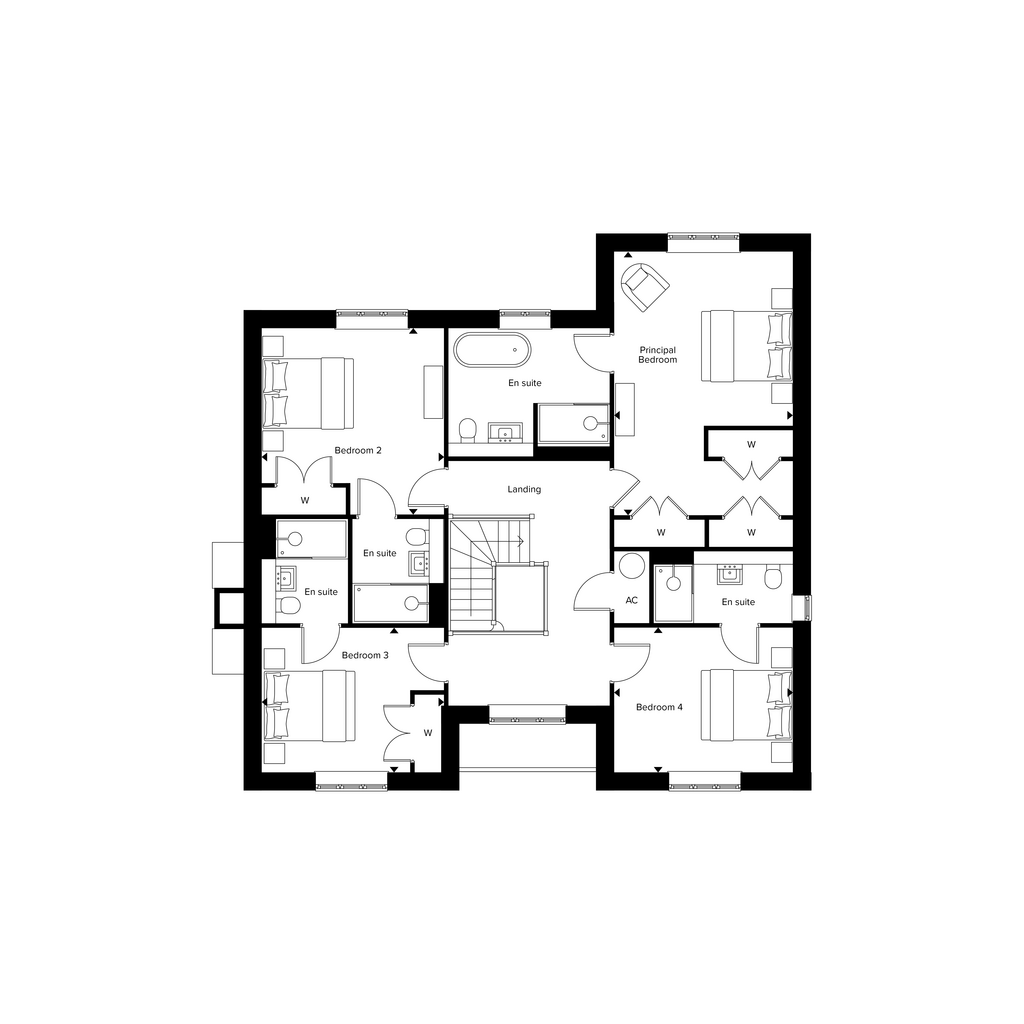 LH Fladbury floor plans Plot 23 First