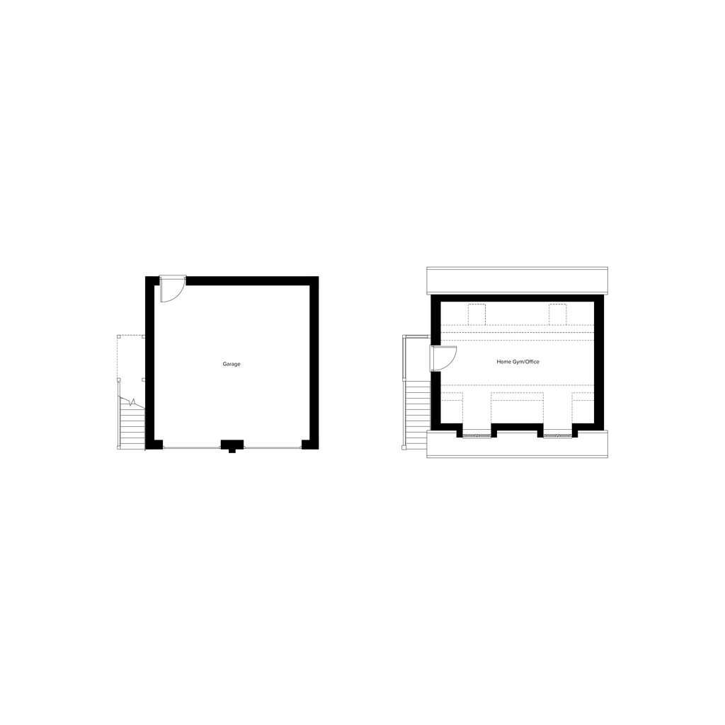 LH Fladbury floor plans Plot 23 Garage