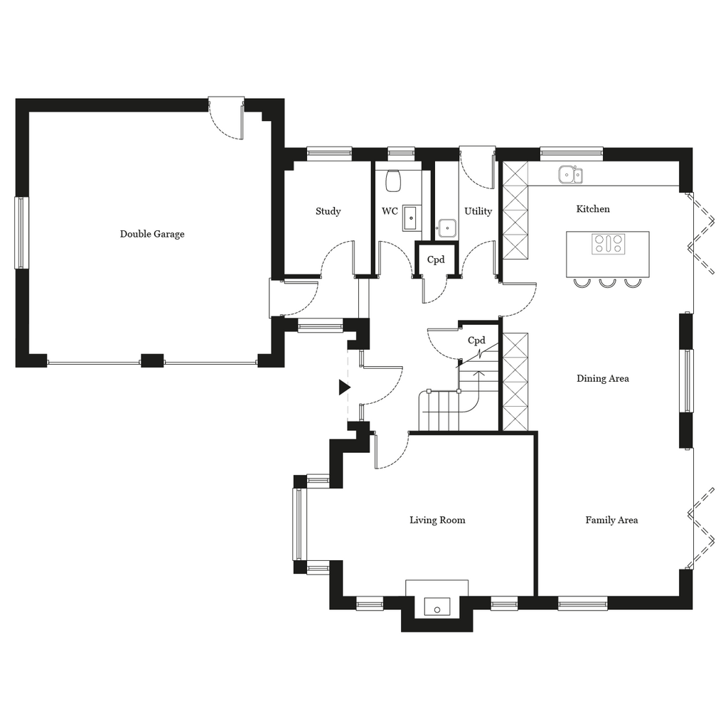 Lockley Penbury Grove Floor Plan Plot 1 Ground Floor