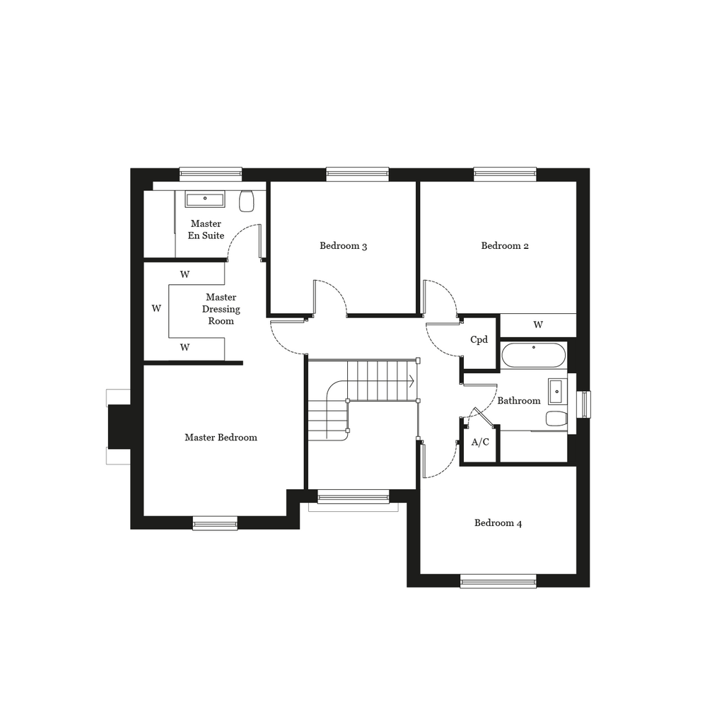 Lockley Penbury Grove Floor Plan Plot 2 First Floor