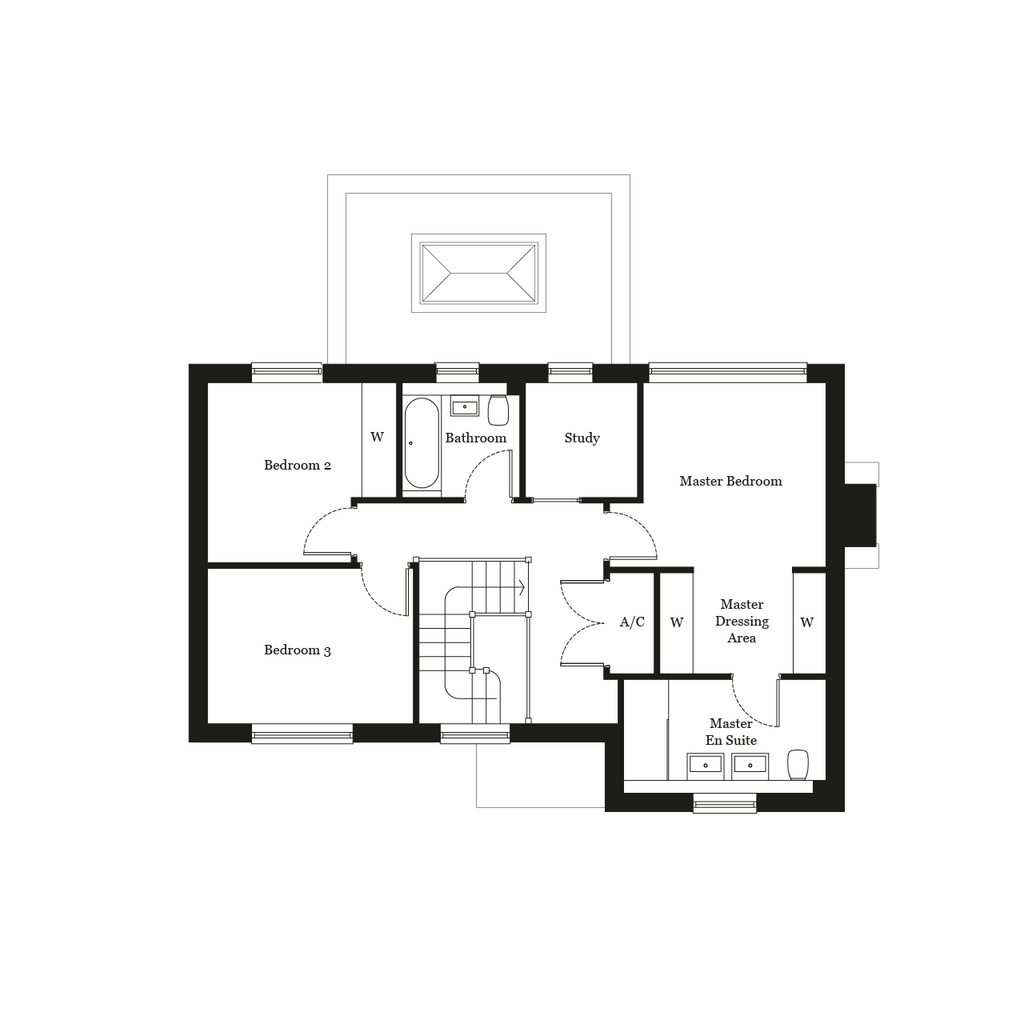 Lockley Penbury Grove Floor Plan Plot 3 First Floor